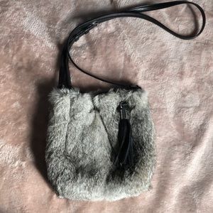 Rabbit Fur MK crossbody Bag